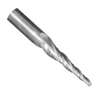 3/8" Tip x 1-1/4" LOC - (1/2°) Per Side Carbide Tapered Ball End Mill - USA
