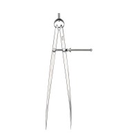 Starrett 83A-12" Yankee Spring Divider - Solid Nut