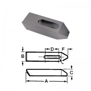 Serrated End, (Step) Clamps