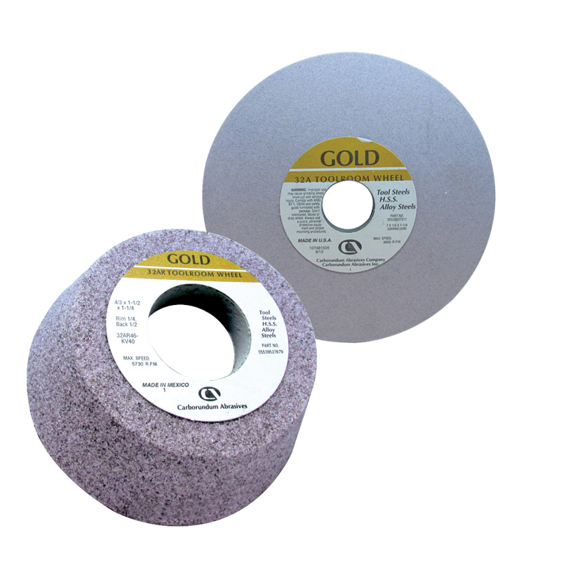 Gold 32AR Aluminum Oxide Grinding Wheels